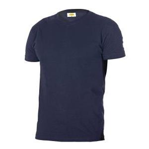 T-shirt a maniche corte con scollo a v colore blu taglia m  v2-m