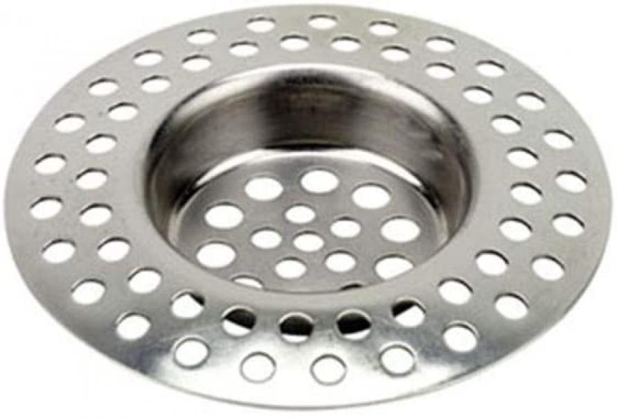 Cestello a griglia, filtro IDROBRIC, in acciaio per piletta basket scarico lavello o lavabo, diametro 80 mm