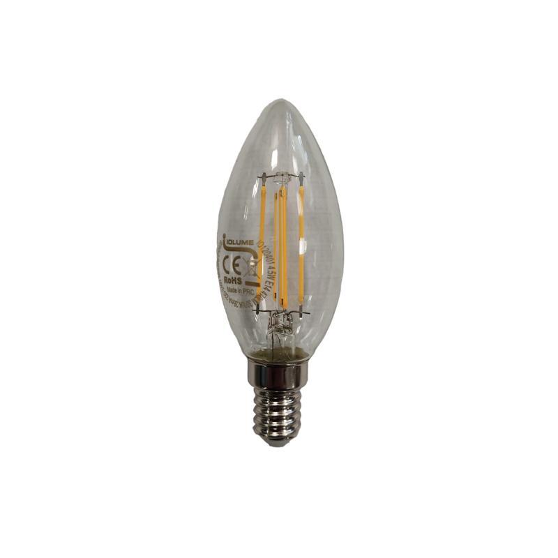 Lampadina a LED E14 IOLUME 4,5 W, 3000K, 470 lm, luce calda
