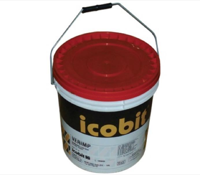 Guaina liquida ICOBIT VERIMP impermeabilizzante per coperture, 1 kg, colore rosso, FRS 008200