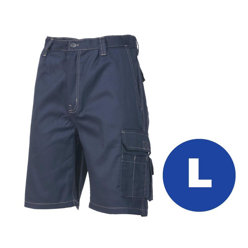 Pantaloncini bermuda da lavoro LOGICA BERMUDA86, taglia L, 100% cotone, 190 gr, blu scuro