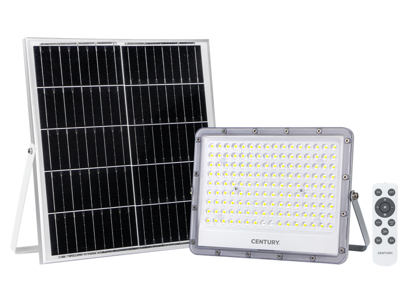 Proiettore LED solare Sirio con pannello fotovoltaico 10watt Century SRSOL-2009040