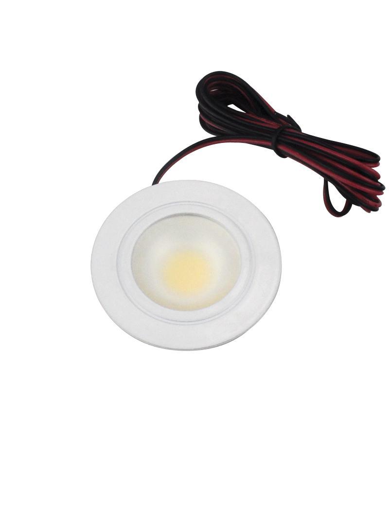 Faretto LED da incasso 3W IP20 12V 3200K Tondo luce calda colore bianco STONE 10300/C