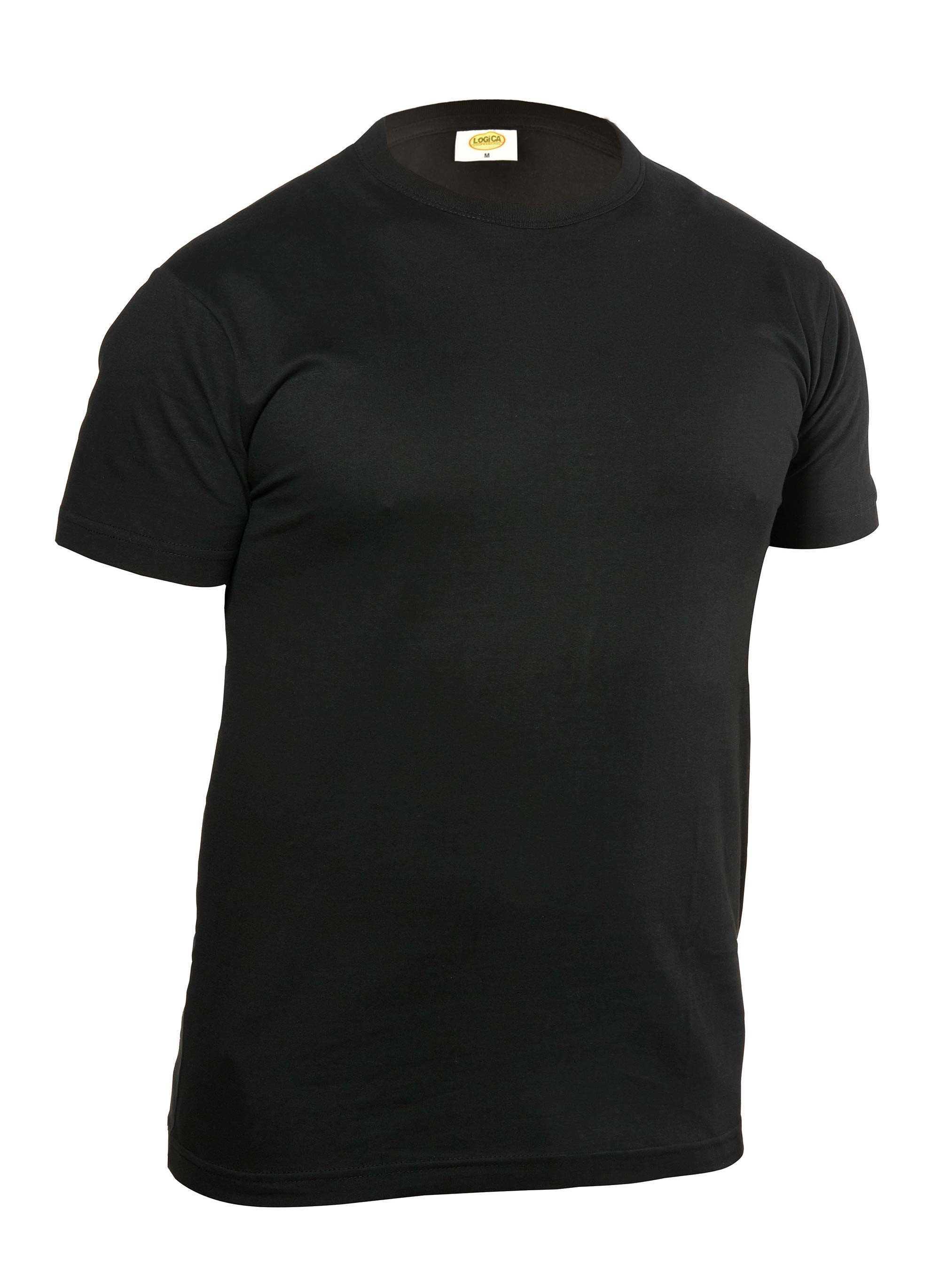 T-shirt manica corta cotone 135grammi nera taglia M Logica 897ET-M