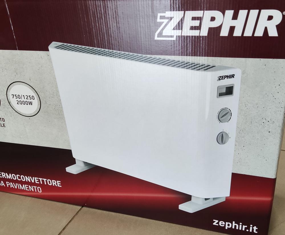 Stufa elettrica termoconvettore da pavimento ZEPHIR 2000W