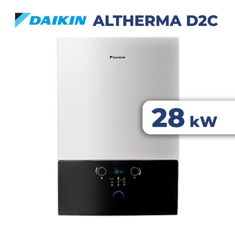 Caldaia a condensazione DAIKIN ALTHERMA D2C 28 kW, kit valvole e cover, WiFi, D2CND028A1A/V, gas metano.