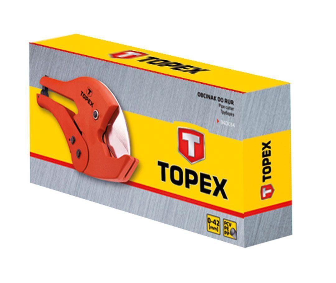 Pinza tagliatubi manuale TOPEX 34D034, per tubi in plastica 0-42 mm.