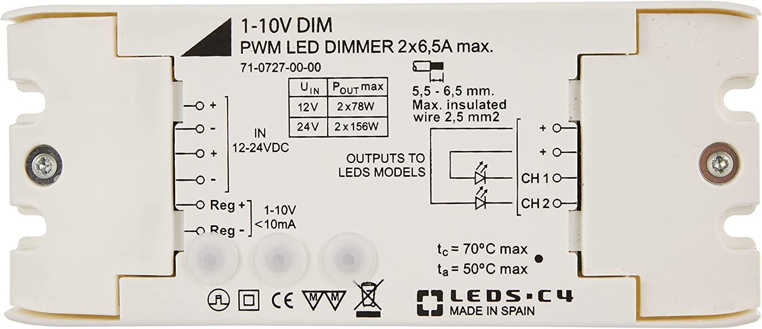 Trasformatore dimmer per luci led LEDS C4 71-0727-00-00, 1-10V / 60-120W / 12-24V.