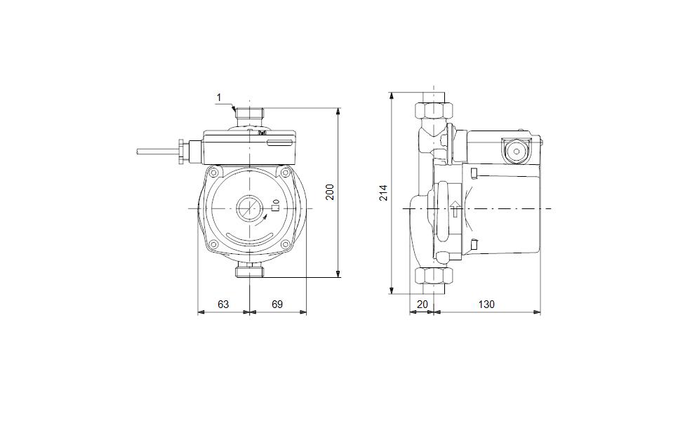 Pompa per aumento pressione domestica UPA 15-120 230V 50Hz spina Schuko Grundfos 99553575