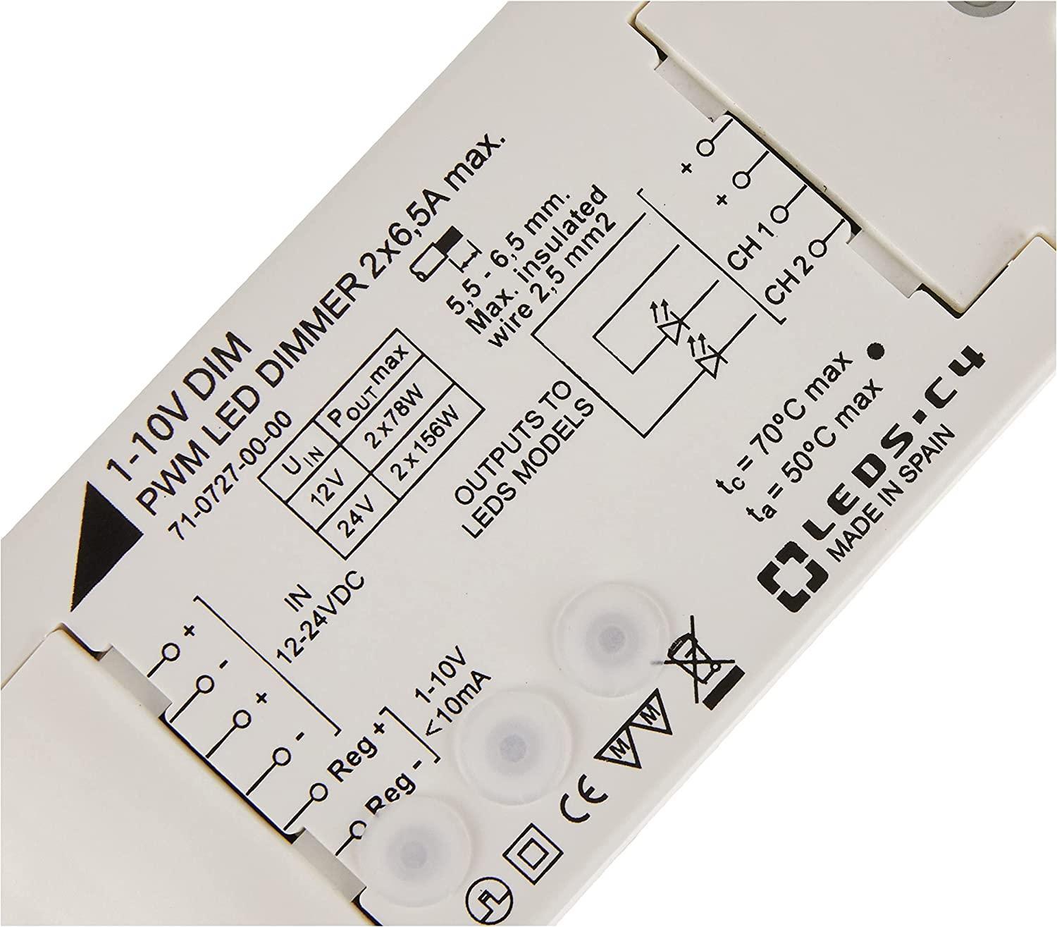 Trasformatore dimmer per luci led LEDS C4 71-0727-00-00, 1-10V / 60-120W / 12-24V.