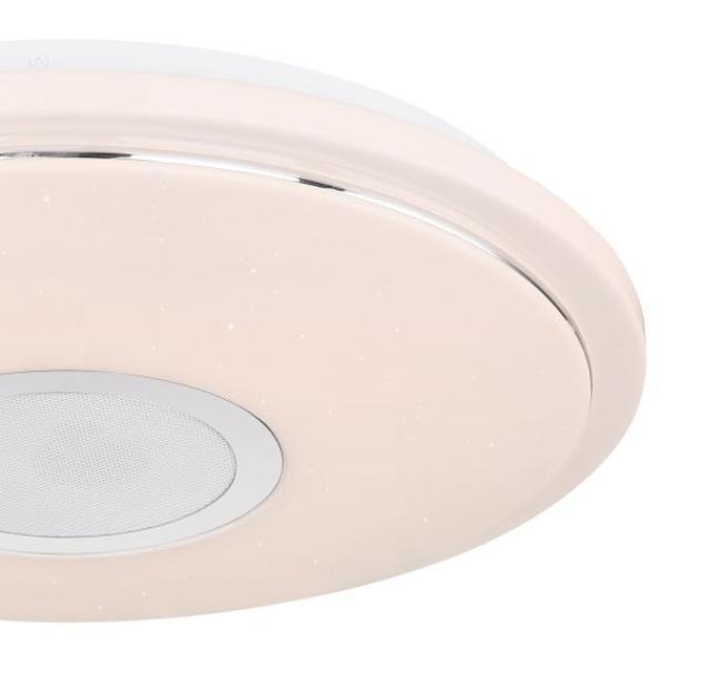 Lampada plafoniera SMART con cassa audio bluetooth integrata, colore luce regolabile, GLOBO CONNOR, GLB 41386-16L.