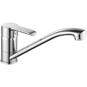 Rubinetto miscelatore idrobric con bocca girevole per lavello o lavabo monoforo, idb scarub0837cr