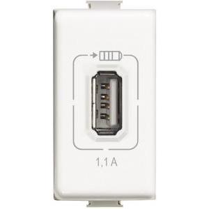 Presa caricatore usb da incasso  matix am5285c1, 5v dc, ricarica rapida.