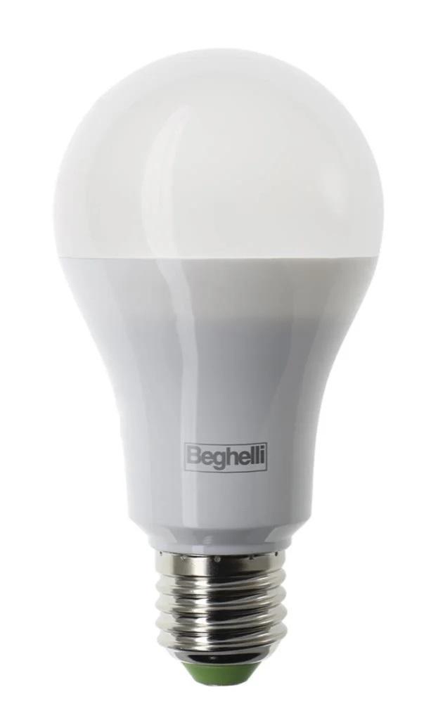 Lampadina LED BEGHELLI GOCCIA, 9W, E27, 850 lm, luce bianca calda 3000K