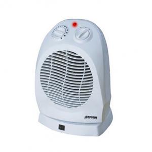 Stufa elettrica termoventilatore oscillante  ztrm6, 2000w, bianca, mci ztrm6