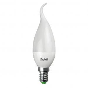 Lampadina led  colpo di vento, 7w, e14, 700 lm, luce calda 3000k, bianca., beg 56922