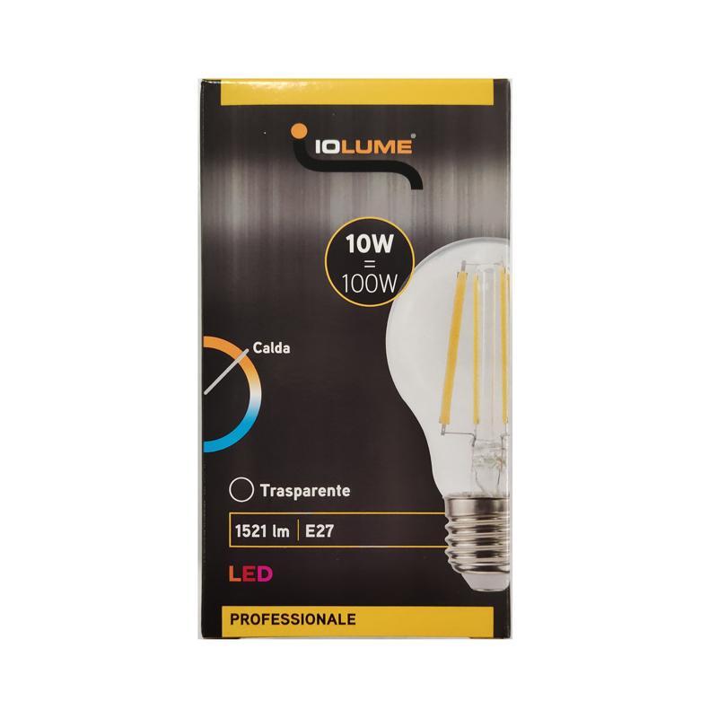 Lampadina a LED E27 IOLUME 10W, 3000K, 1521 lm, luce calda