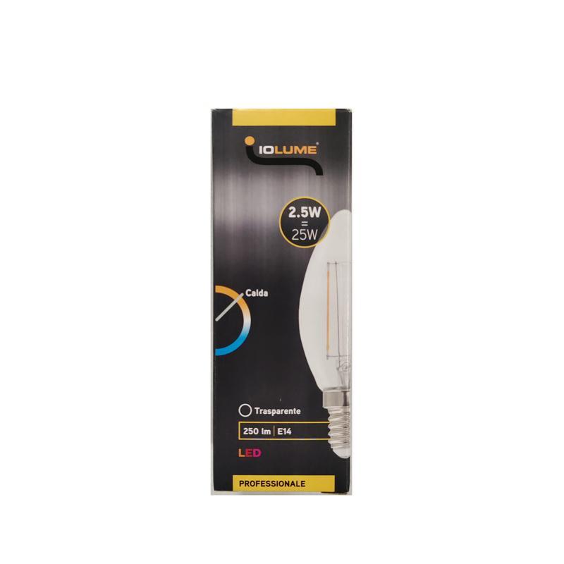 Lampadina a LED E14 IOLUME 2,5 W, 3000K, 250 lm, luce calda