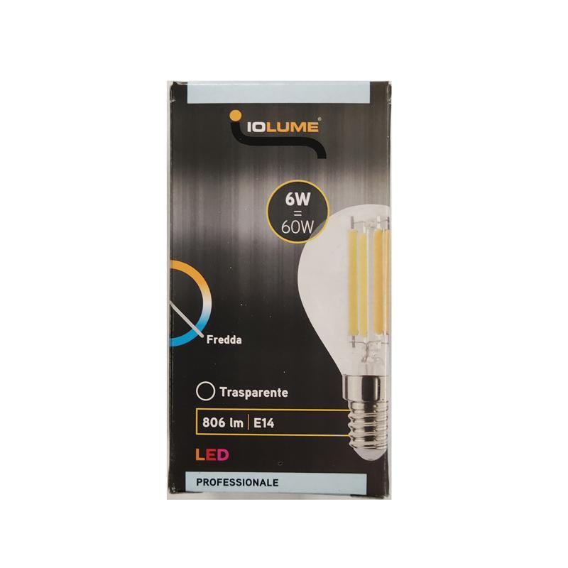 Lampadina a LED E27 IOLUME 6W, 6500K, 806 lm, luce fredda