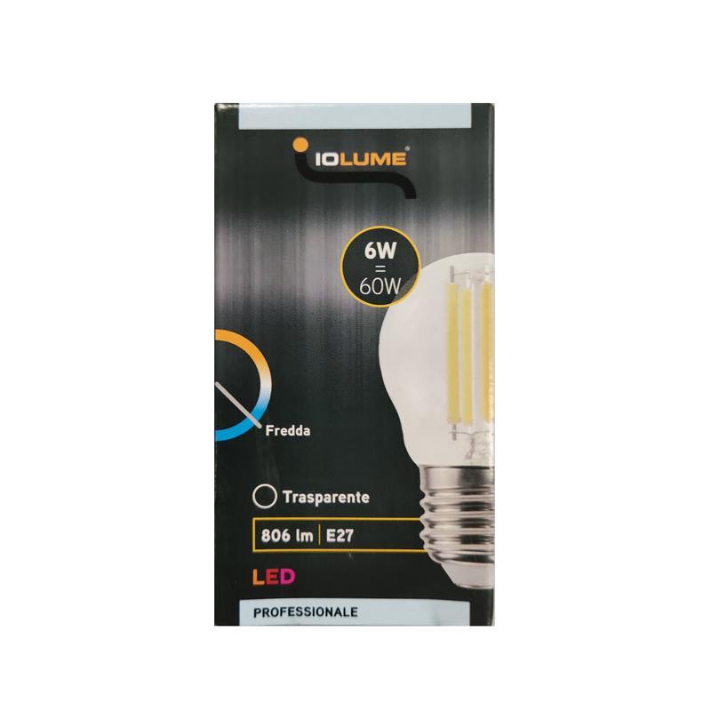 Lampadina a LED E27 IOLUME 6W, 6500K, 806 lm, luce fredda