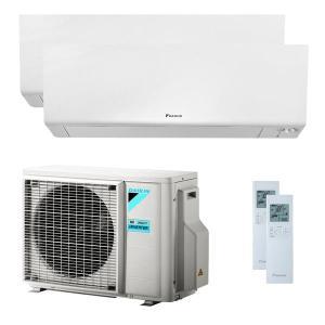 Kit condizionatore dual split  perfera bluevolution, wifi, unità esterna + 2 unità interne, 9000+9000 btu, 2mxm40a + n°2 ftxm25a.