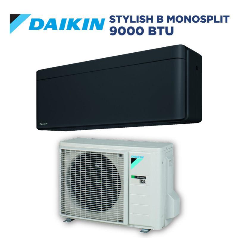 Condizionatore Daikin Stylish Black 9000 BTU monosplit Wi-Fi A+++ FTXA25BB + RXA25A