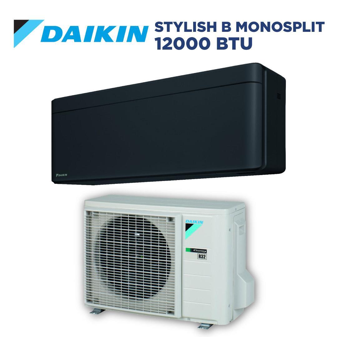 Condizionatore Daikin Stylish Black 12000 BTU monosplit Wi-Fi A+++ FTXA35CB + RXA35A