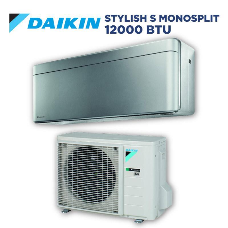 Condizionatore Daikin Stylish Silver 12000 BTU monosplit Wi-Fi A+++ FTXA35CS + RXA35A