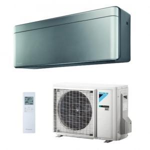 Kit condizionatore 9000 btu monosplit  stylish silver, wifi, unità esterna + unità interna, rxa25a9 + ftxa25bs