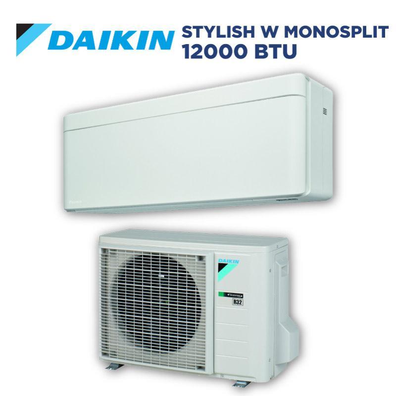 Condizionatore Daikin Stylish White 12000 BTU monosplit Wi-Fi A+++ FTXA35CW + RXA35A