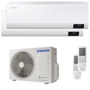 Kit condizionatore 9000+9000 btu dualsplit  windfree,  unità esterna + 2 unità interne,  aj040txj2kg/u + n°2 ar09txeaawkneu