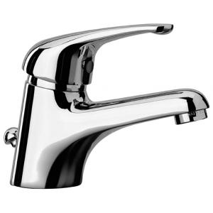 Rubinetto miscelatore lavabo lavandino monoforo monocomando  creta 100, pai 42cr211, con scarico automatico 1 pollice e 1/4