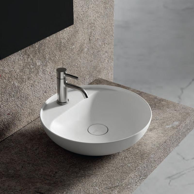 Lavabo lavandino bagno ALICE CERAMICA serie FORM, tondo 45