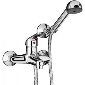 Rubinetto miscelatore vasca con soffione doccia orientabile  creta 100 42cr105, duplex