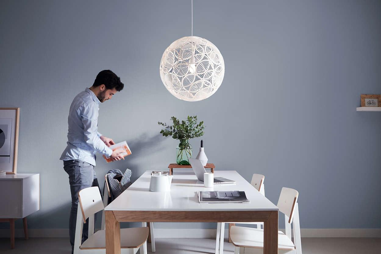 Lampadario a sospensione PHILIPS RING SOSPENSIONE, bianco, lampadina NON inclusa