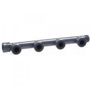 Raccordo collettore per irrigazione  manifold pvc 4 vie, con ghiera, rai 145.4000000