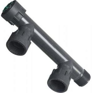 Raccordo collettore per irrigazione  manifold pvc 2 vie, con ghiera, rai 145.2000000