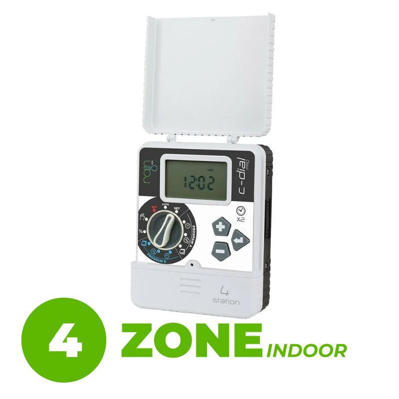 Centralina programmatore irrigazione RAIN C-DIAL 4 ZONE 24VAC, INDOOR, da interno