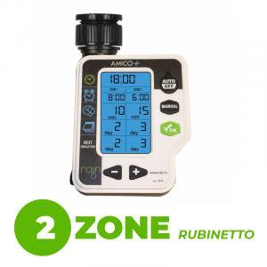 Centralina programmatore irrigazione da rubinetto rain amico 2+, 2 uscite, rai 200.4044500