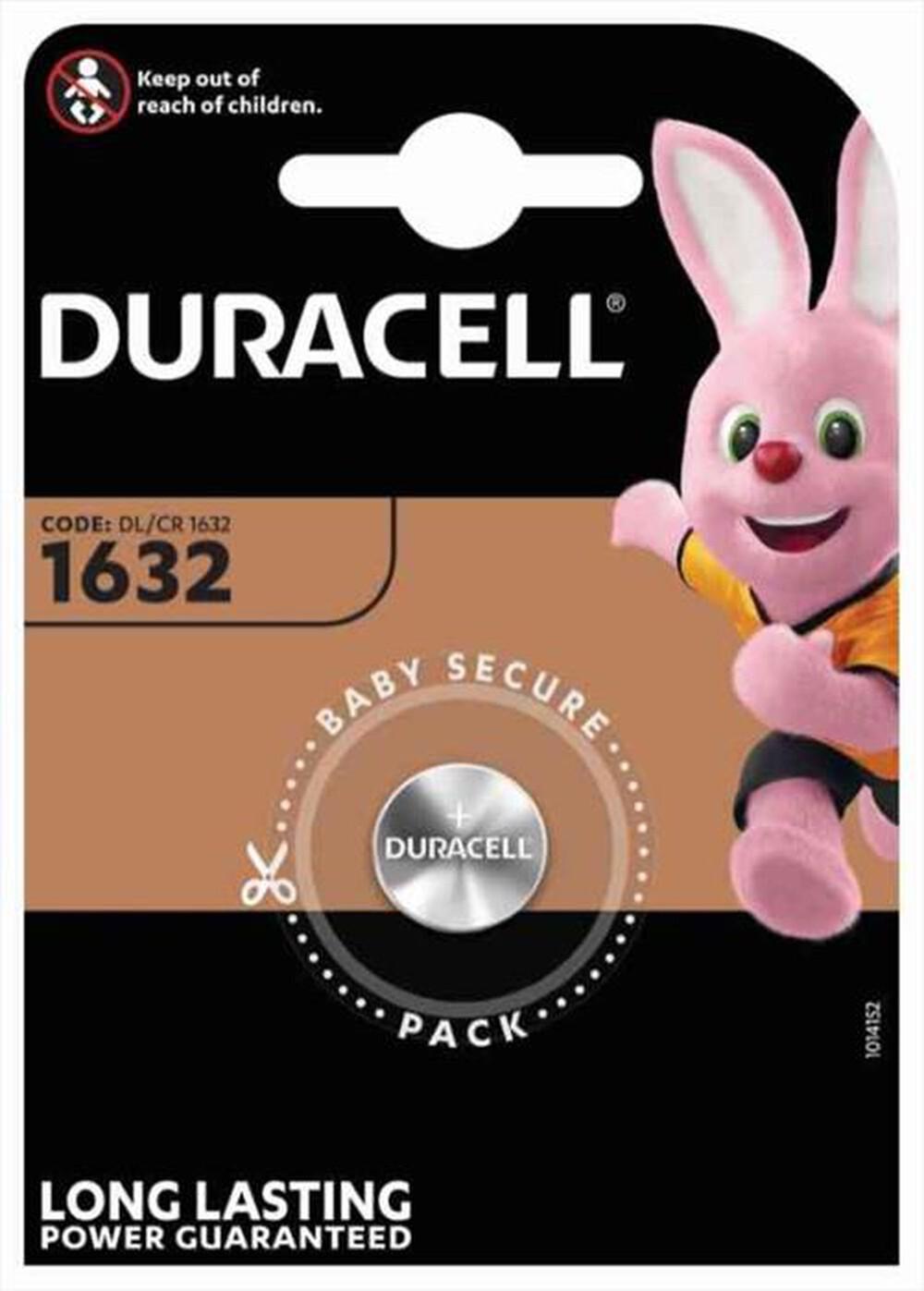 Pila DURACELL CR1632 3V, litio, 1 pz, CFG DU104