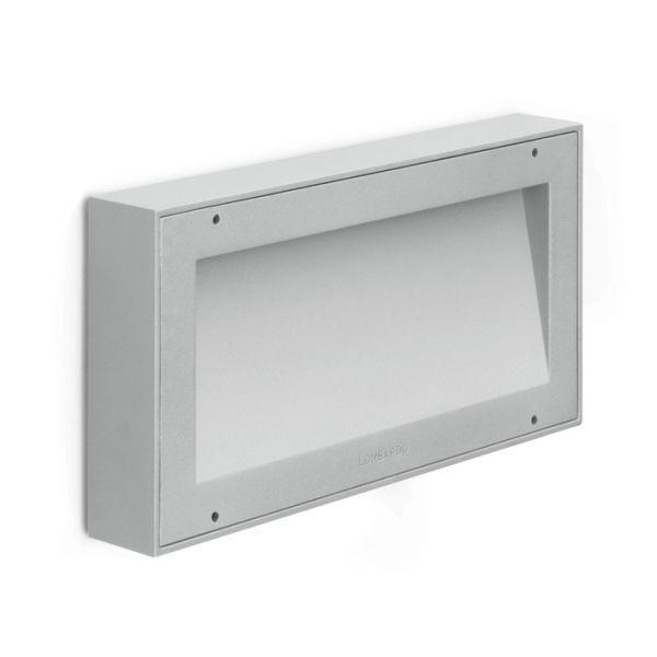 Luce segnapasso LED LOMBARDO KOI 220, 9W, 1300 lumen, colore luce bianco naturale 4000K, colore scocca grigio high tech