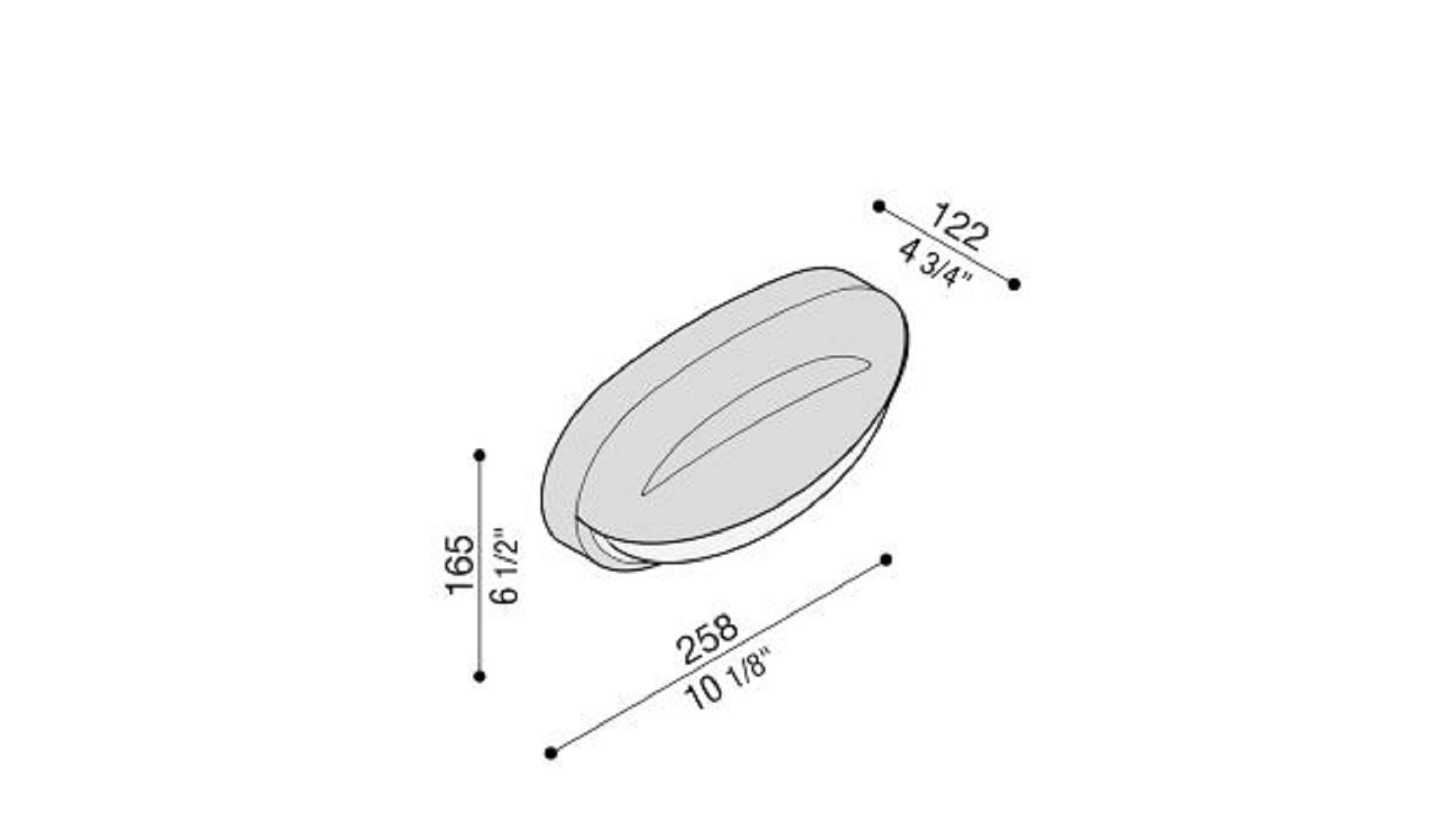 Plafoniera lampada applique LOMBARDO PRIMASK 250, attacco E27, colore decorazione bianco, lampadina non inclusa.