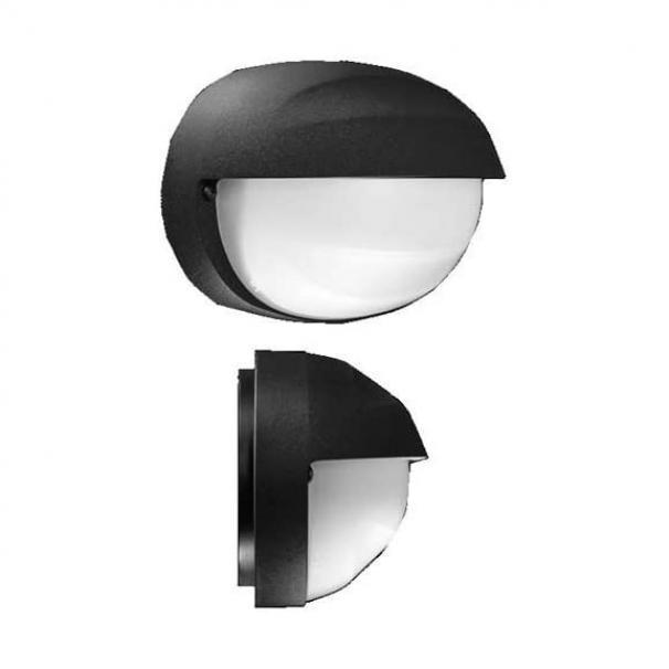 Plafoniera lampada applique LOMBARDO PRIMASK 250, attacco E27, colore decorazione nero, lampadina non inclusa.