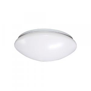 Plafoniera a parete o soffitto con lampada led inclusa  dorado, 18w, colore luce bianca calda 3000k, colore decorazione bianco. mao 0703182b