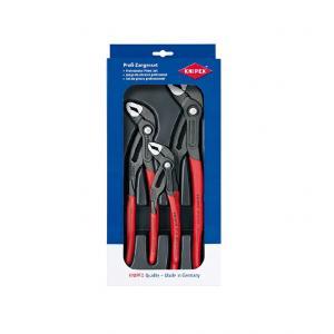 Pinze regolabili professionali set 3 pezzi  cobra, in acciaio al cromo-vanadio, brn 0992.999