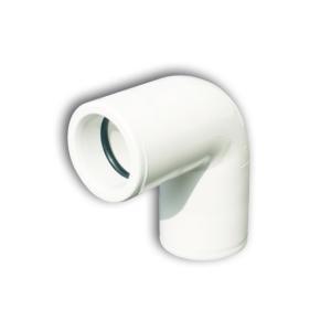 Curva ad angolo 90° per tubo scarico condensa  tcr-21, bianco, tec 11126311