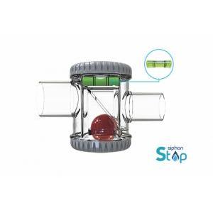 Sifone a secco orizzontale antiodore  siphon stop scd300004, trasparente, per scarico condensa condizionatore