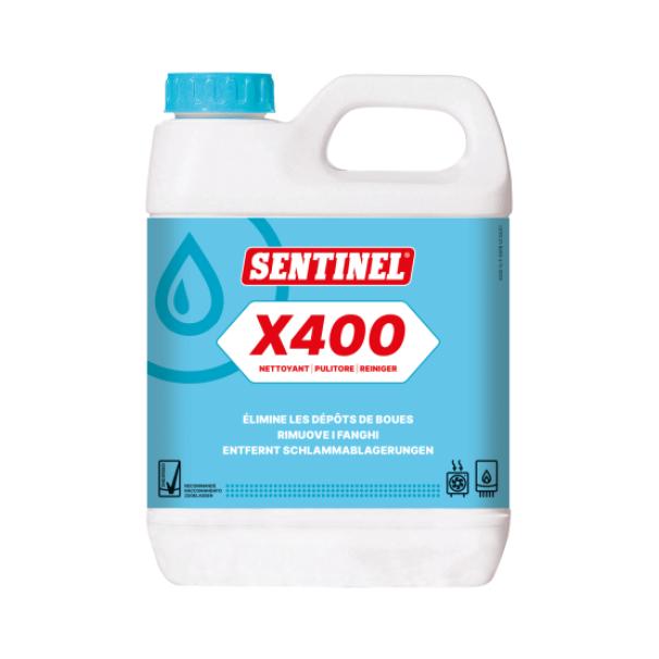 Risanante pulitore fanghi SENTINEL X400, per impianti di riscaldamento, SNT X400L-12X1L-EXP.