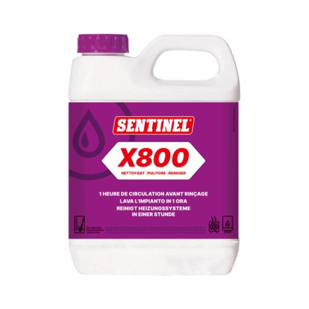 Pulitore per impianti di riscaldamento in condizioni critiche SENTINEL X800 PULITORE ULTRA, 1 litro, SNT X800L-12X1L-EXPB.