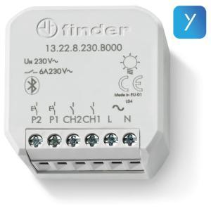 Relè multifunzione connesso per sistemi domotici  yesli, da incasso, 2 canali, fin 13228230b000